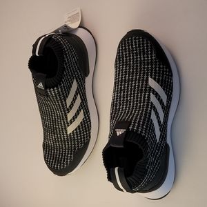 Adidas RapidaRun LLJ black and white 4